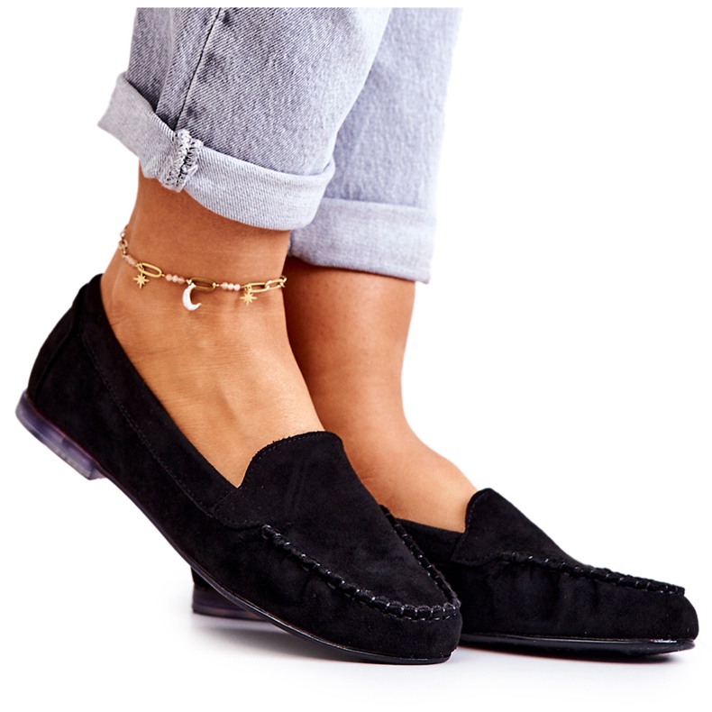 Wildleder Loafer Sergio Leone MK722 Schwarz