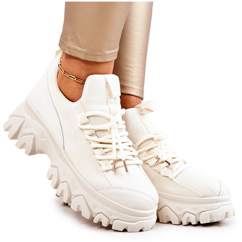 PS1 Sportschuhe Damen Sneaker Hellbeige Miles