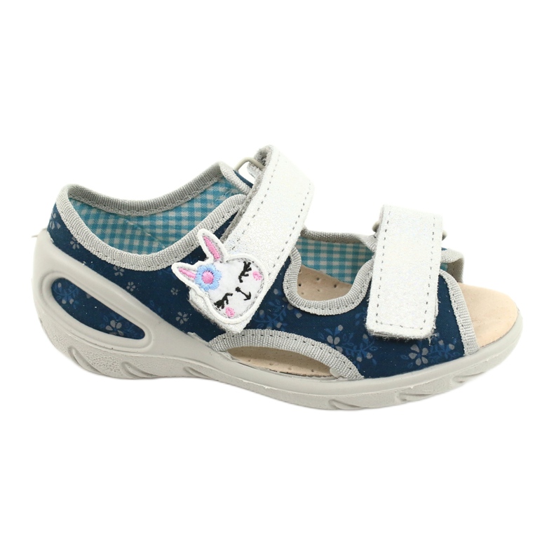 Befado Kinderschuhe PU 065P154 navy blau silber-