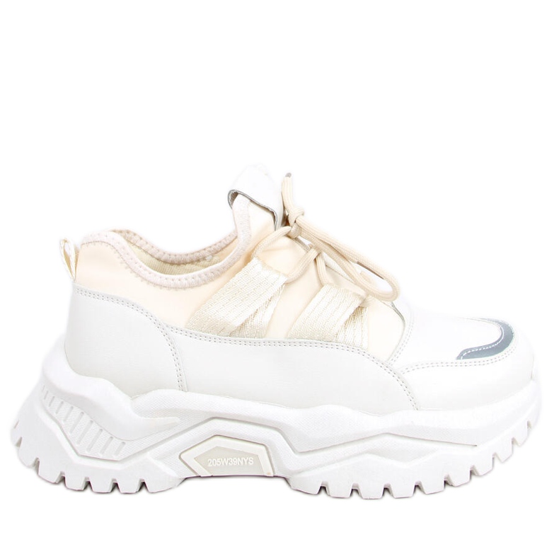 Aston Beige Turnschuhe weiß