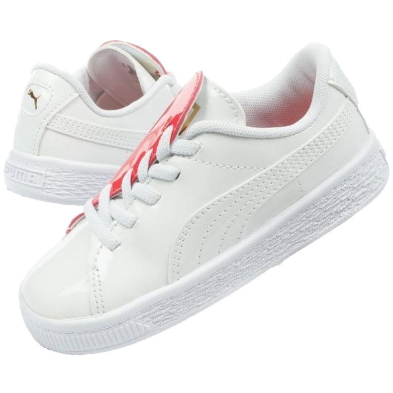 Puma Basket Crush Patent Babyschuhe 369676 01 weiß