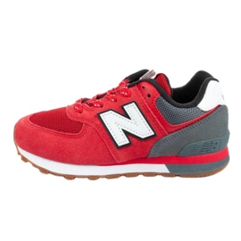 New Balance Jr PC574ATG Schuhe schwarz rot grau