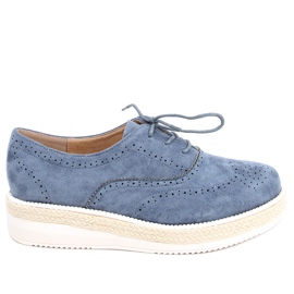Damen Espadrilles Schuhe Apia Blau