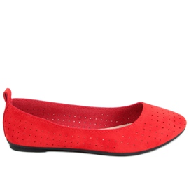 Durchbrochene Ballerinas Ameli Red rot