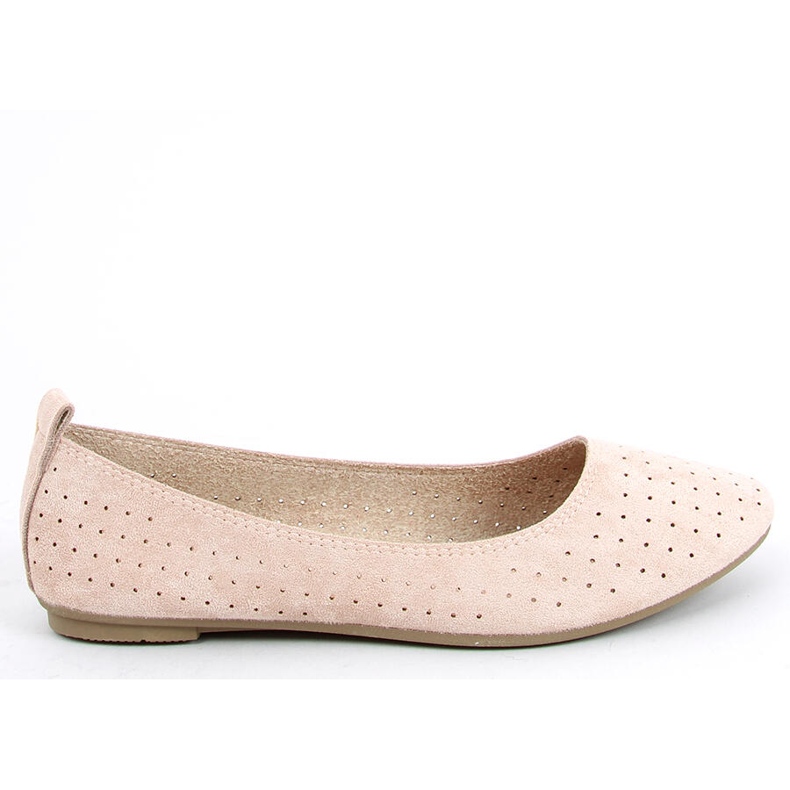 Durchbrochene Ballerinas Ameli Beige