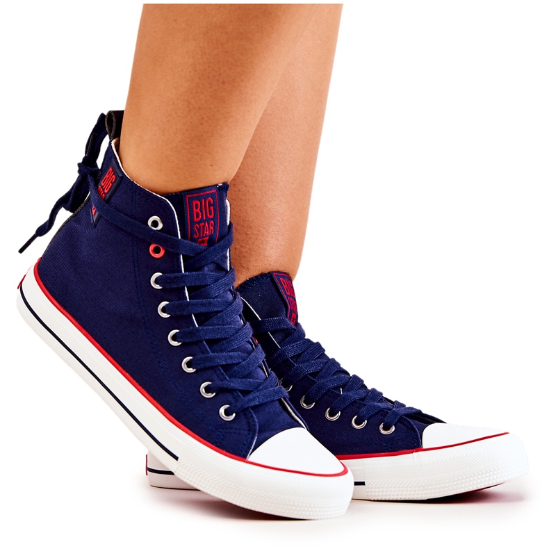 High-Top-Sneaker Big Star JJ274125 Marineblau