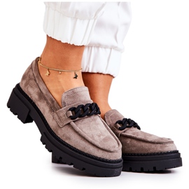 PL5 Loafer Wildleder-Loafer La.Fi Grey Sapphira beige grau