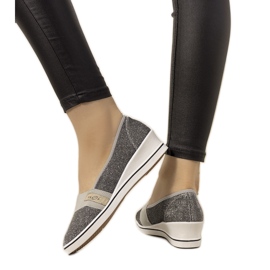 Graue Sneaker mit Keilabsatz von Burris