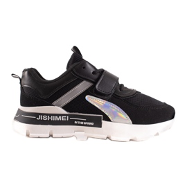 TRENDI Sportschuhe mit Klettverschluss schwarz