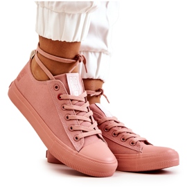 Low Sneakers Big Star JJ274005 Dunkelrosa