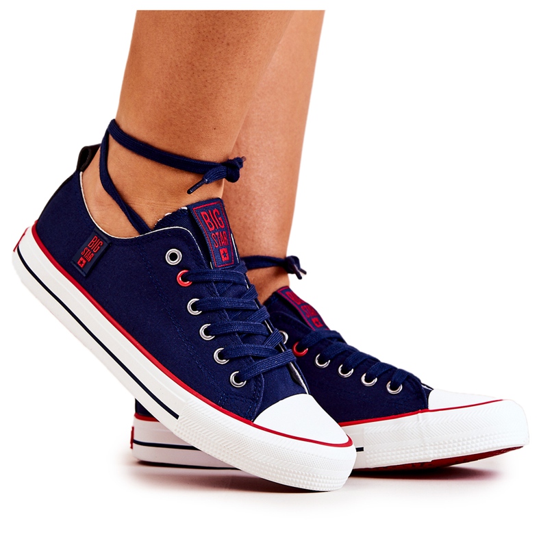 Damen Turnschuhe Big Star JJ274121 Marineblau