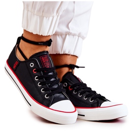 Lederturnschuhe Big Star JJ274129 Schwarz