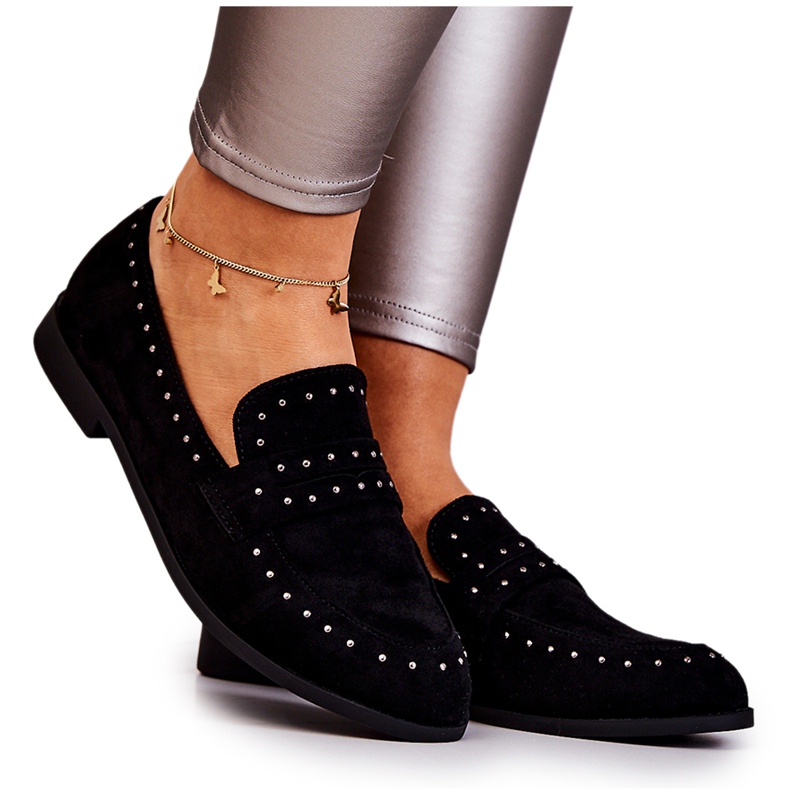 PL5 Wildleder-Loafer mit Jets La.Fi Black Maliyah schwarz