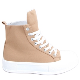 Kenia Khaki Canvas Turnschuhe beige