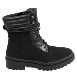 Gaba Schwarze Arbeitsstiefel für Damen