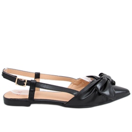 Candy Black Ballerinas mit offener Ferse schwarz