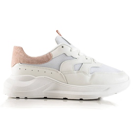 TRENDI Stylische Sneaker mit Glitzer weiß