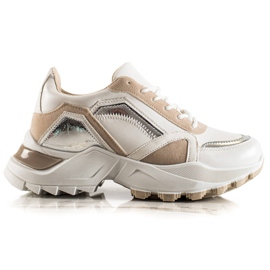 TRENDI Stylische Sneaker weiß mehrfarbig