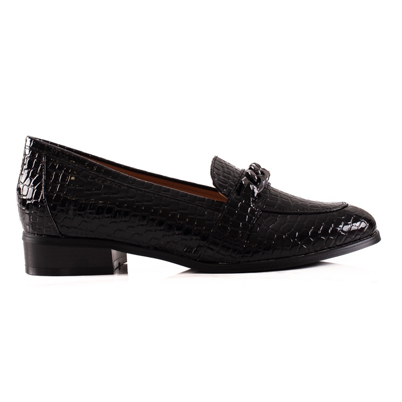 Elegante VINCEZA Halbschuhe Loafer schwarz