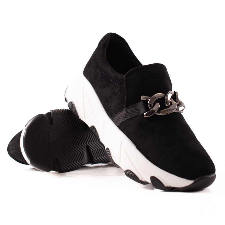 W. Potocki Potocki Wildleder-Turnschuhe schwarz