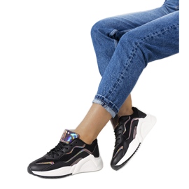 Ingram schwarze holografische Turnschuhe silber-