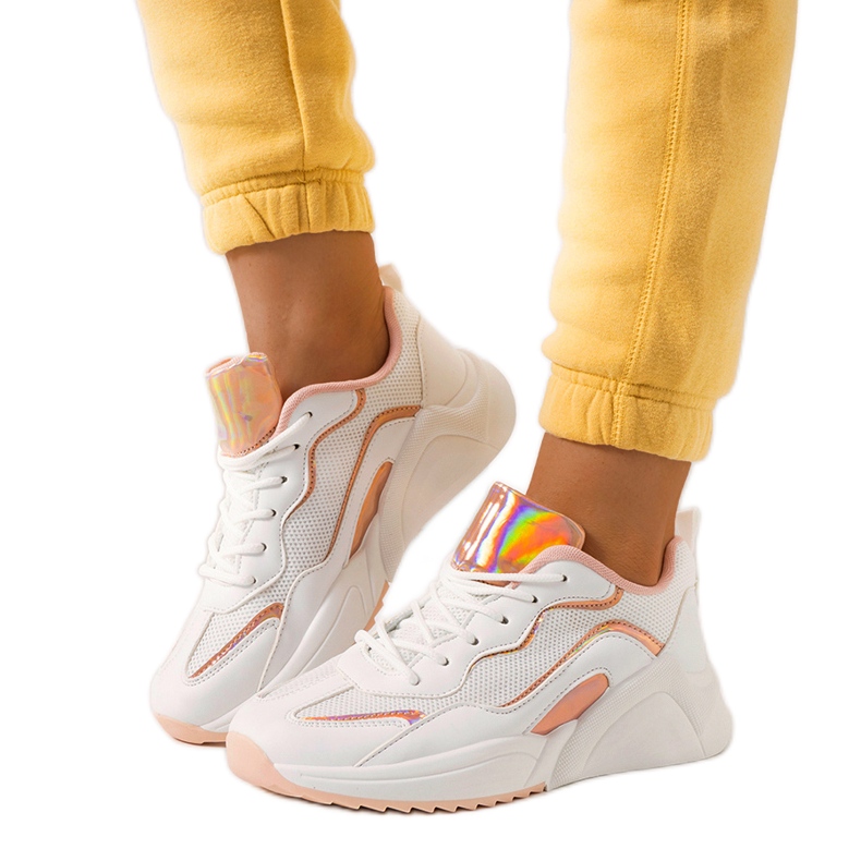 Ingram weiße holografische Turnschuhe