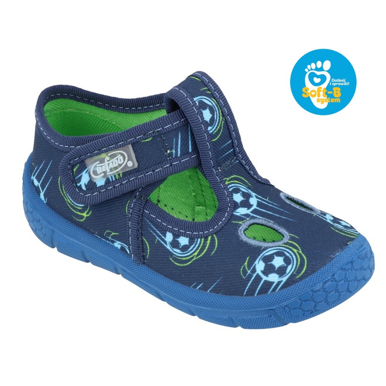 Befado Kinderschuhe 533P015 blau grün