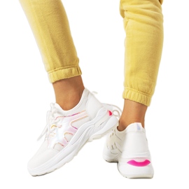 Rosa-weiße Bates-Turnschuhe