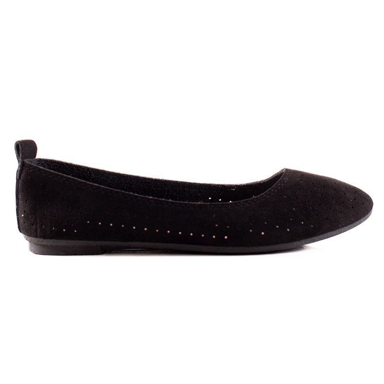 TRENDI Bequeme durchbrochene Ballerinas schwarz