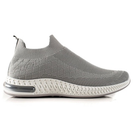 Goodin Klassische Slip-On-Sneaker grau