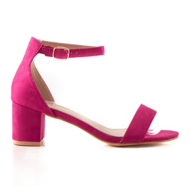 Sabatina Hochhackige Sandaletten in Fuchsia rosa