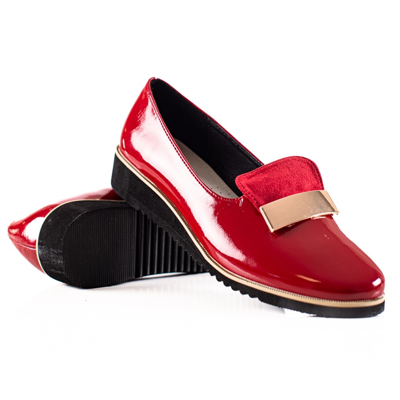 Goodin Leichte Schuhe mit Ornament rot