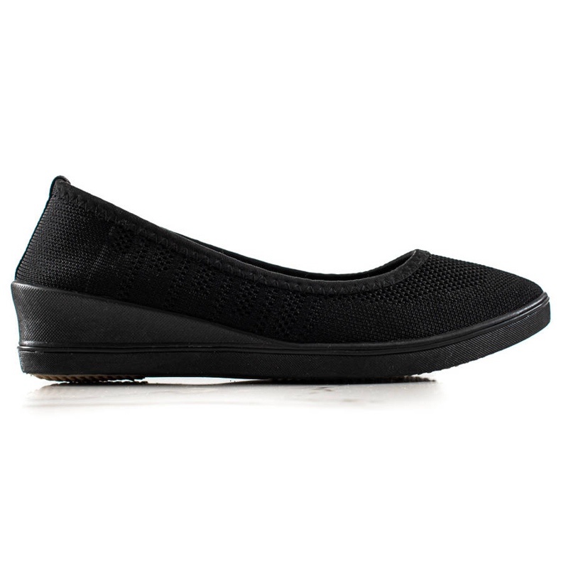 Evento Bequeme schwarze Ballerinas