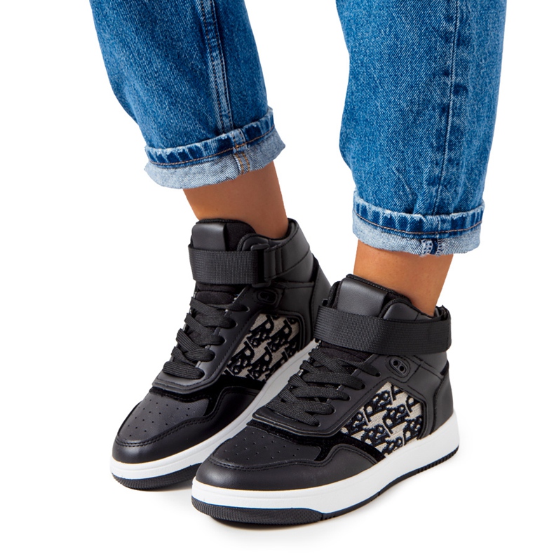 PA1 Schwarze Kansas-Sneaker für Damen