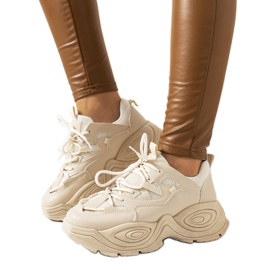 Beige Turnschuhe für Damen von Tammie