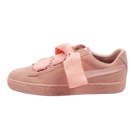 Puma Suede Heart Ep W 366922 02 rosa silber-