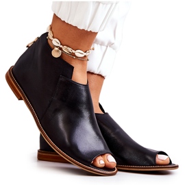 Lederstiefel mit hohem Absatz Laura Messi Schwarz 2324