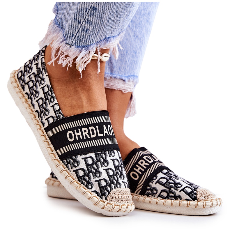 PS1 Klassische schwarze Warm Time Espadrilles beige