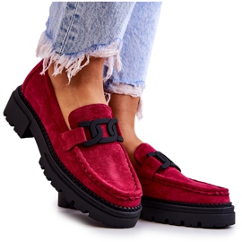 PL5 Wildleder-Loafer mit La.Fi-Dekoration Fuchsia Laurene rosa