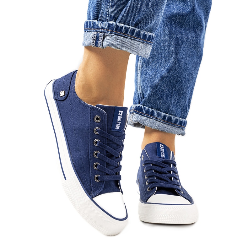 Big Star Marineblaue klassische Turnschuhe DD274335