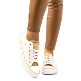 Weiß Big Star Damen Sneaker HH274458 beige