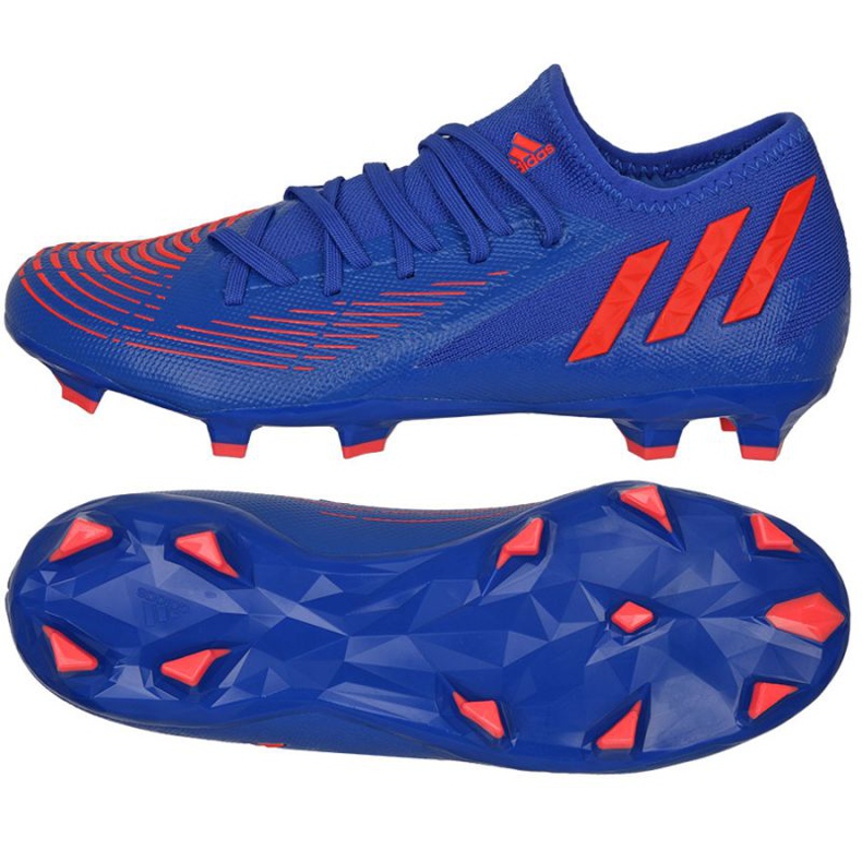 Adidas Predator Edge.3 L Fg M GW2280 Fußballschuhe blau blau