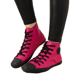 Shape of You-Turnschuhe schwarz rot rosa