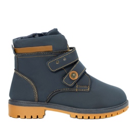 Marineblaue Kinderstiefel Marcil gelb