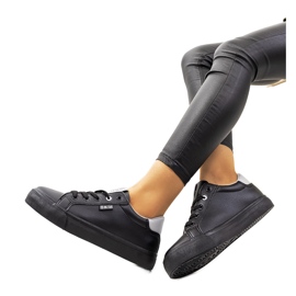 Schwarze Damenturnschuhe Big Star EE274314