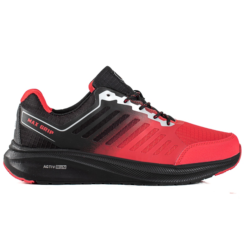 DK Herren Sportschuhe auf der Plattform schwarz rot