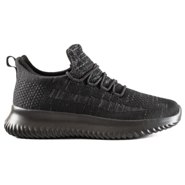 TRENDI Bequeme Herren-Sneaker schwarz grau
