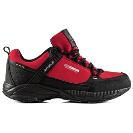 Trekkingschuhe für Herren DK schwarz rot