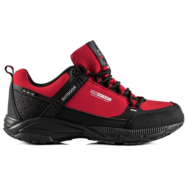Trekkingschuhe für Herren DK schwarz rot