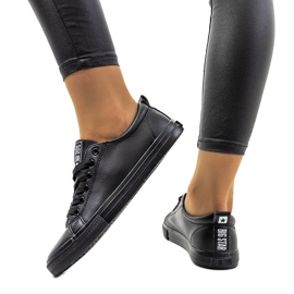 Schwarze Turnschuhe für Damen Big Star JJ274312